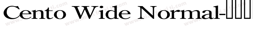 Cento Wide Normal字体转换